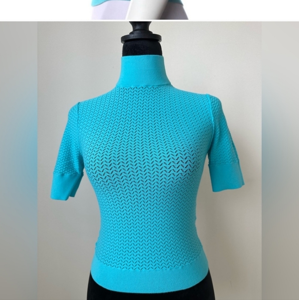 Alice+Olivia Faux Turtleneck Top - Picture 3 of 7